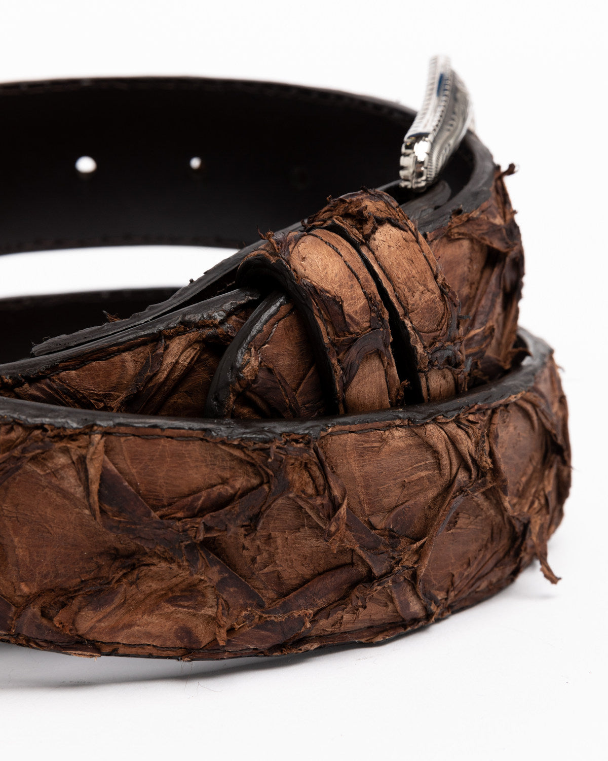 Men's Exotic Pirarucu Belt Brown