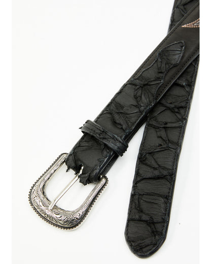 Men's Exotic Pirarucu Billet Belt Black