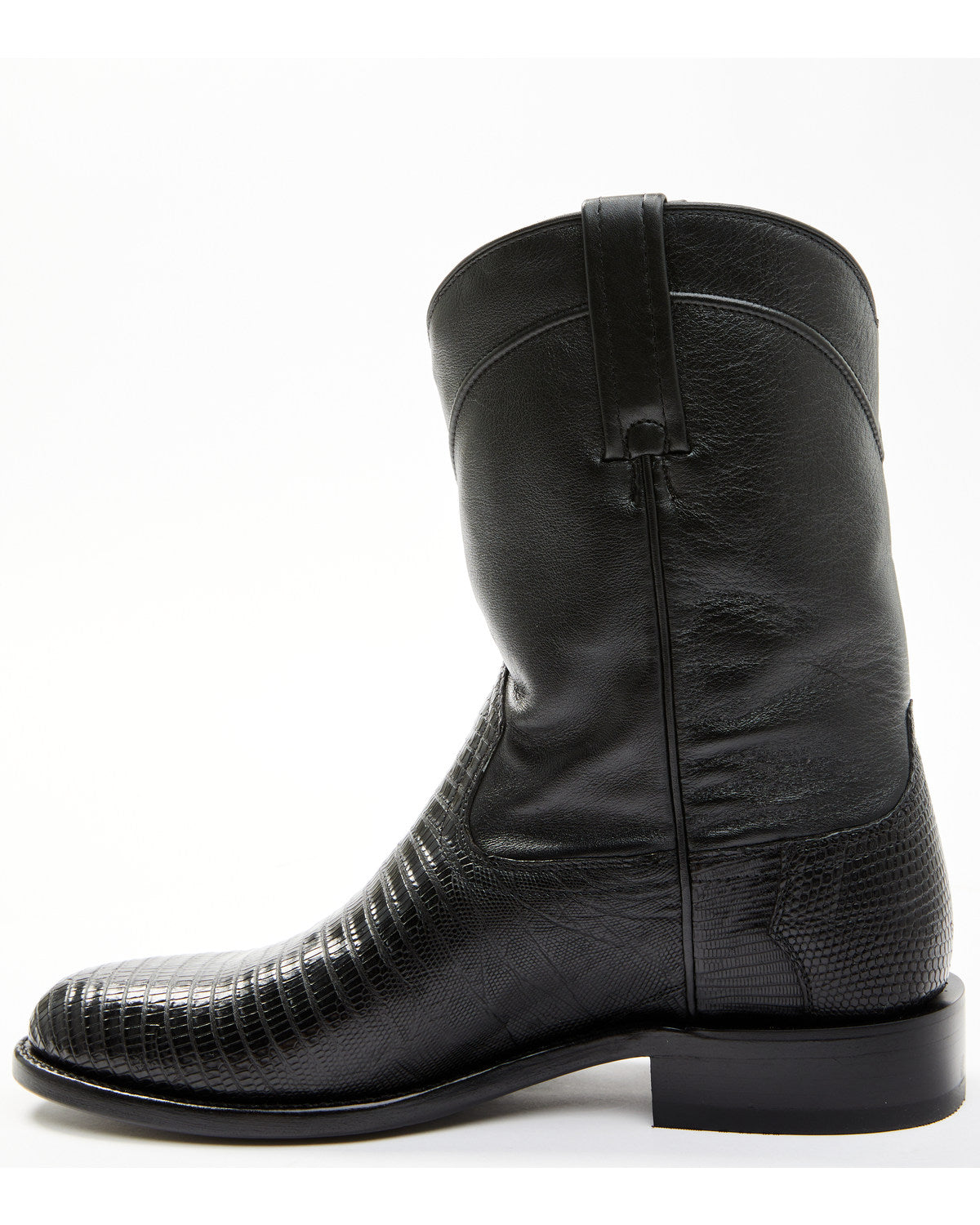 Black 1978® Men's Carmen Exotic Teju Lizard Roper Boots - R Black