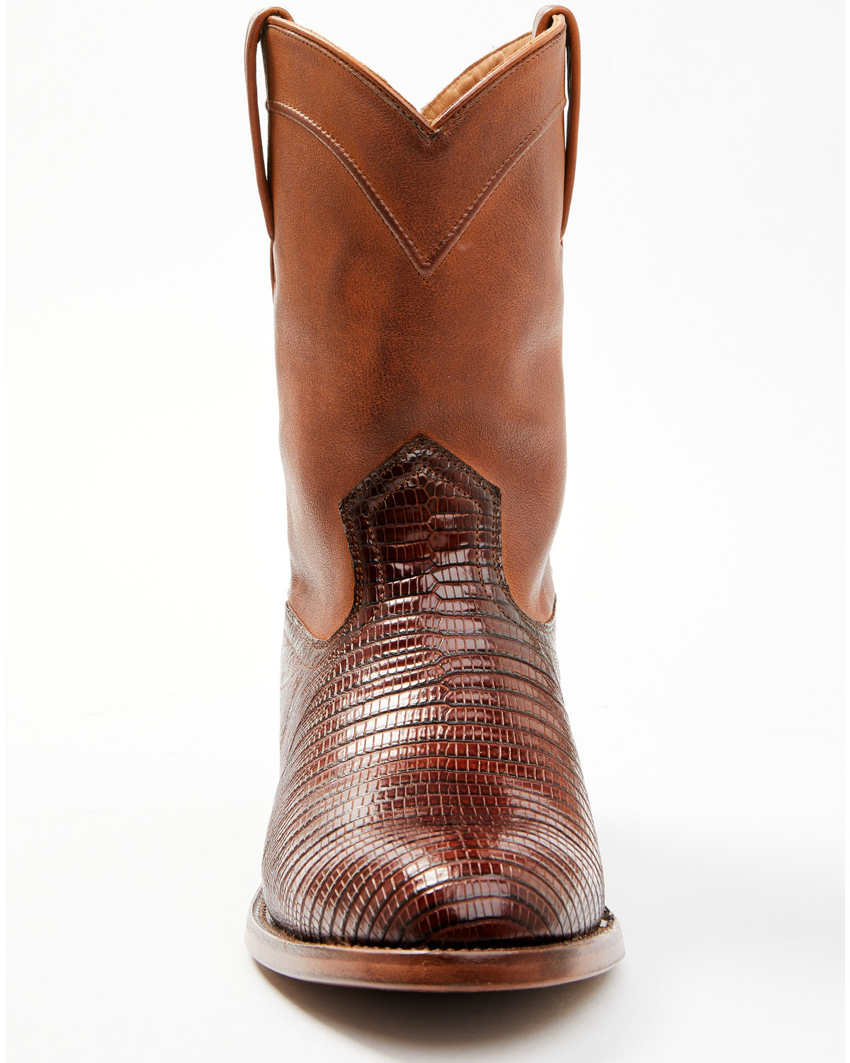 Black 1978® Men's Carmen Exotic Teju Lizard Roper Boots - R Cognac