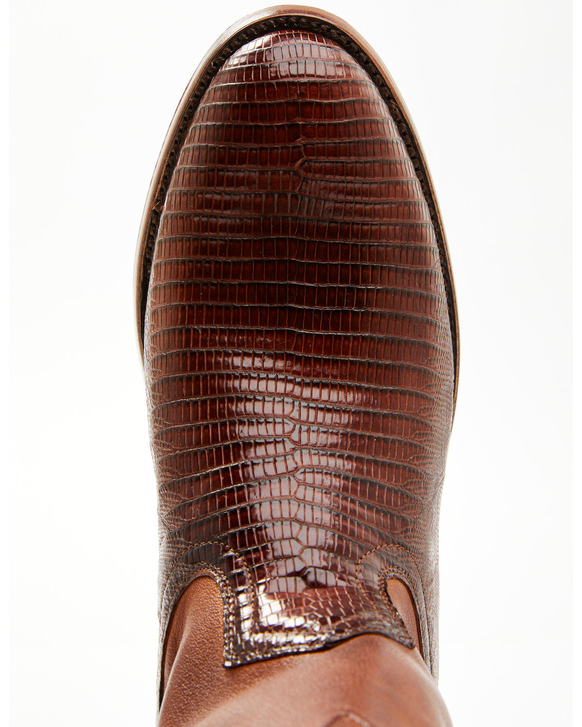 Black 1978® Men's Carmen Exotic Teju Lizard Roper Boots - R Cognac