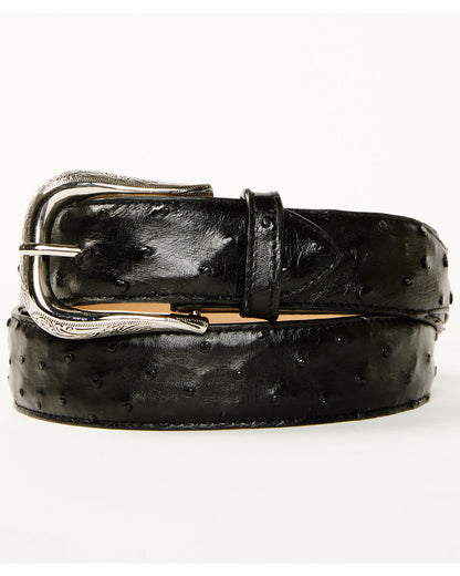 Black 1978™ Men's Dawson Exotic Full Quill Ostrich Leather Black