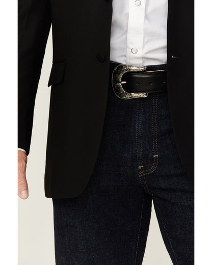 Black 1978™ Men's Smooth Leather Belt Black