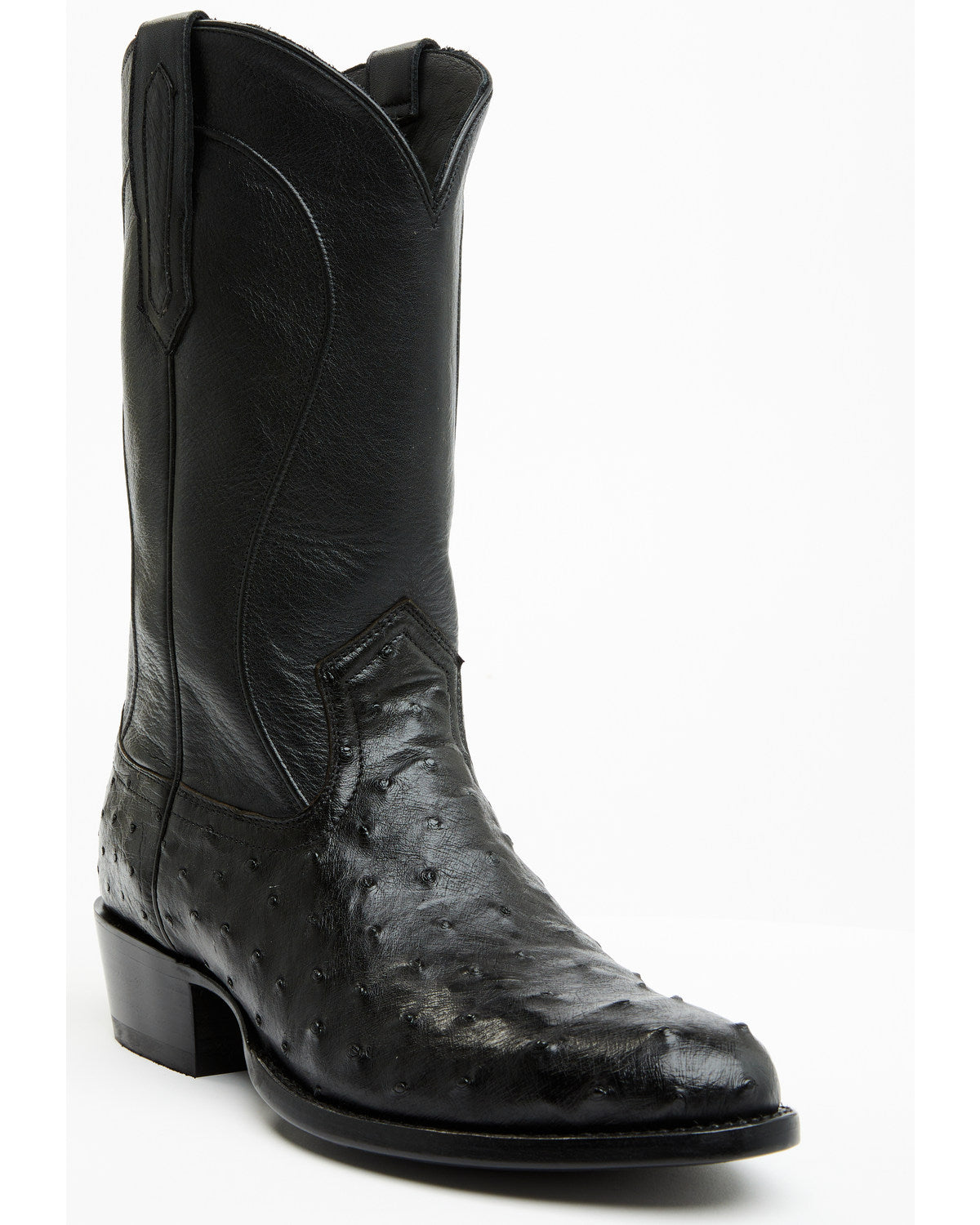 Black 1978® Men's Chapman Exotic Full-Quill Ostrich Western Black