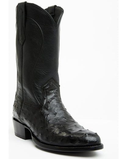 Black 1978® Men's Chapman Exotic Full-Quill Ostrich Western Black