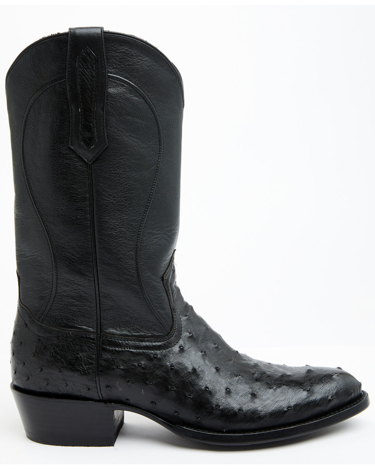 Black 1978® Men's Chapman Exotic Full-Quill Ostrich Western Black