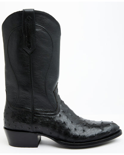 Black 1978® Men's Chapman Exotic Full-Quill Ostrich Western Black