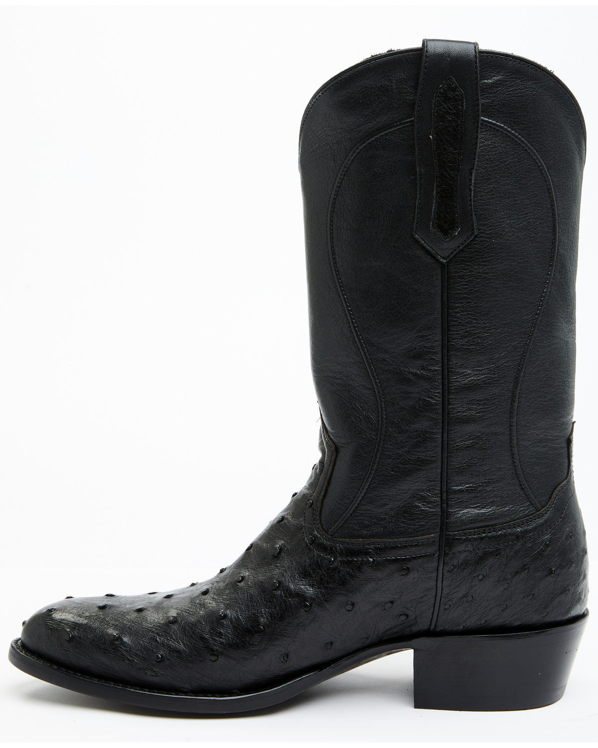 Black 1978® Men's Chapman Exotic Full-Quill Ostrich Western Black
