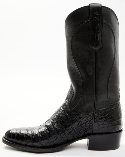 Black 1978® Men's Chapman Exotic Caiman Belly Western Boots Black