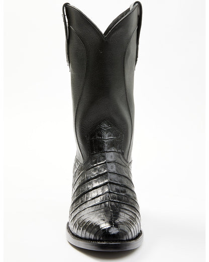 Black 1978® Men's Chapman Exotic Caiman Belly Western Boots Black