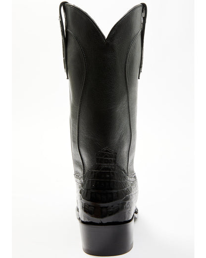 Black 1978® Men's Chapman Exotic Caiman Belly Western Boots Black