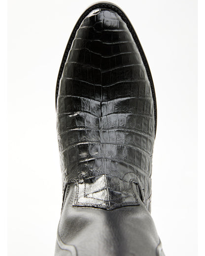 Black 1978® Men's Chapman Exotic Caiman Belly Western Boots Black