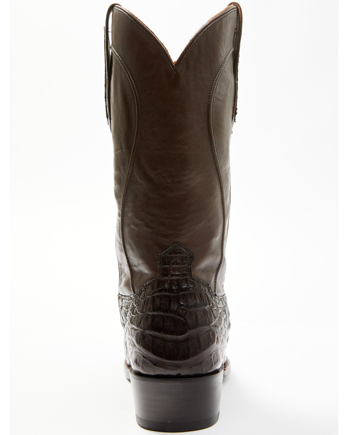 Black 1978® Men's Chapman Exotic Caiman Belly Western Boots Chocolate