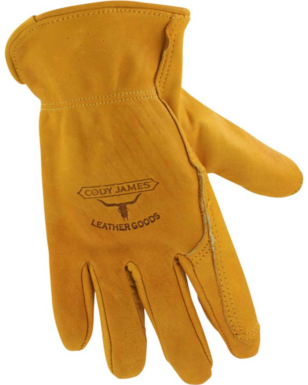 Men's Grain Cowhide Work Gloves Camel