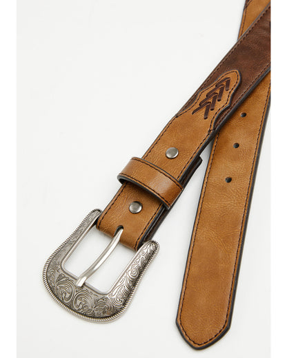 Boys' Southwestern Inlay Belt Brown