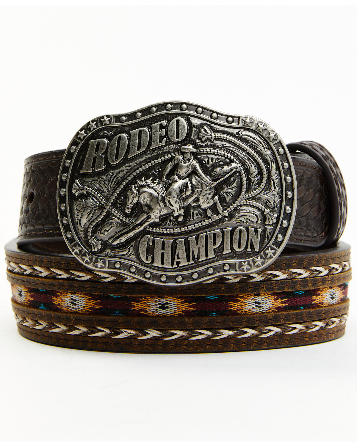 Boys' Rodeo Champion Belt Dark Brown