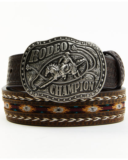 Boys' Rodeo Champion Belt Dark Brown