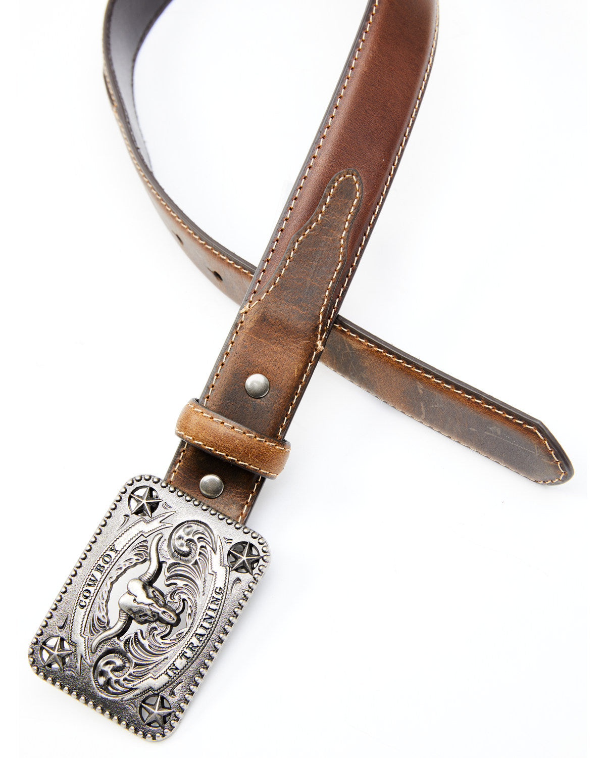 Boys' Longhorn Buckle Brown