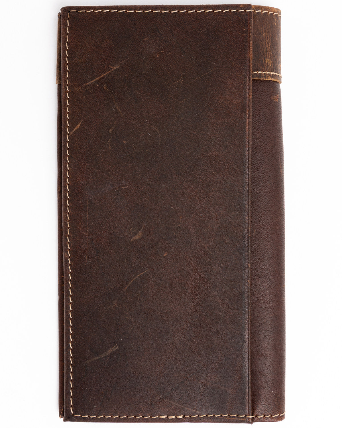 Men's Rodeo Stitched Leather Wallet Brown