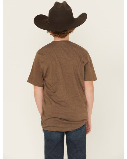 Boys' Rodeo Round Up Short Sleeve Graphic T-Shirt Brown