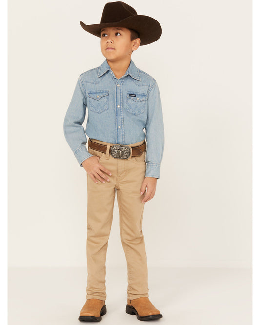 Little Boys' Dalton Slim Straight Jeans Tan