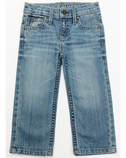 Boys' Hamshackle Wash Relaxed Bootcut Stretch Denim Jeans Light Wash