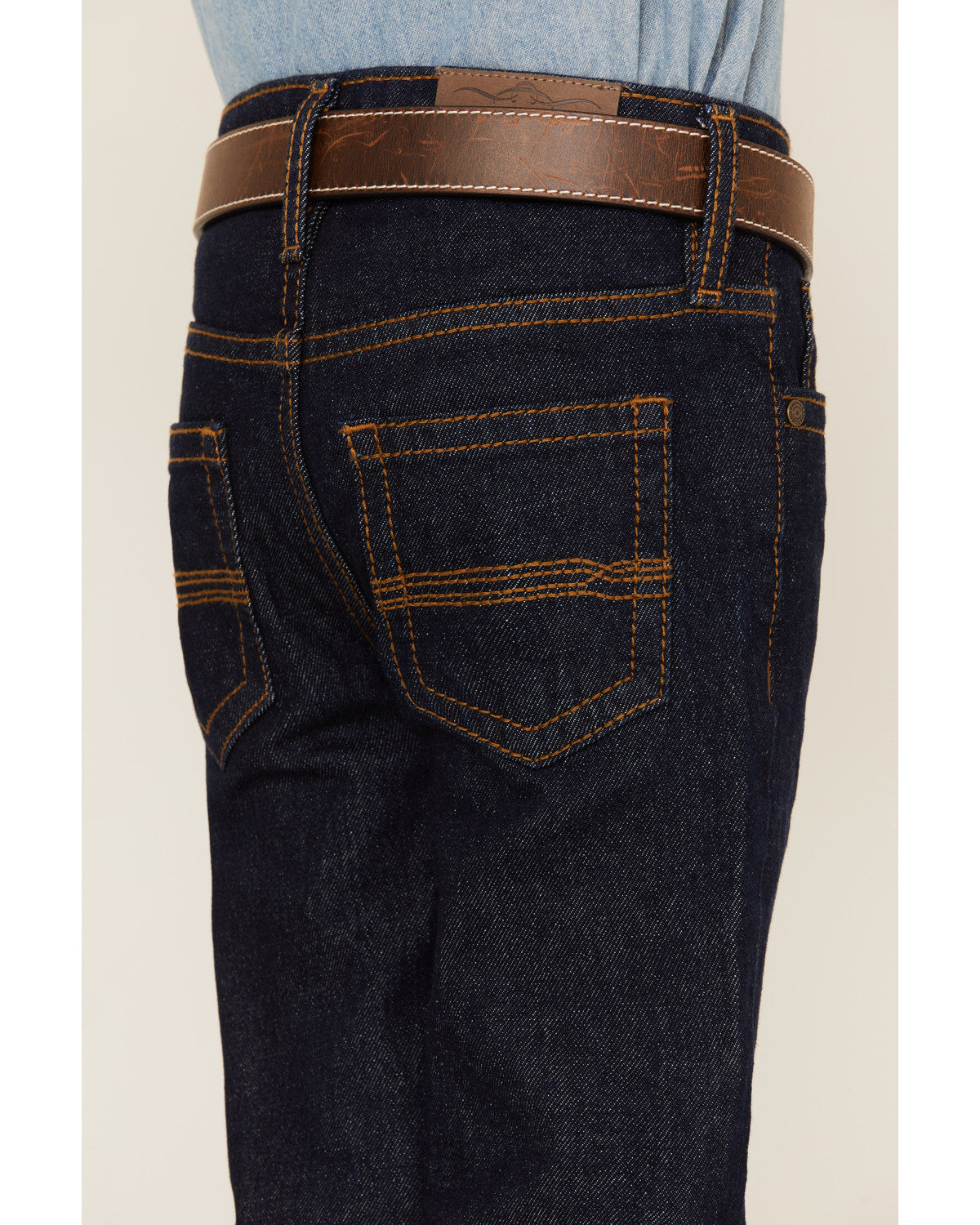 Boys' Dark Wash Slim Straight Stretch Jeans Dark Wash