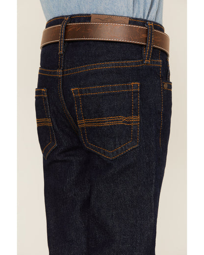 Boys' Dark Wash Slim Straight Stretch Jeans Dark Wash