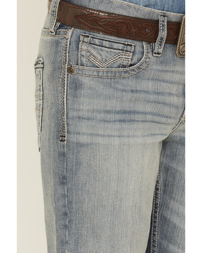 Boys' Medium Wash Buckskin Slim Bootcut Stretch Denim Jeans Medium Wash