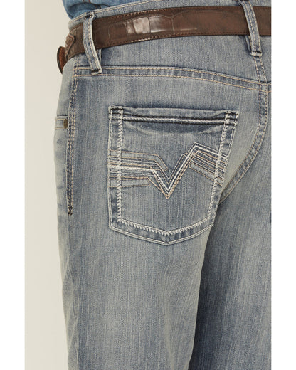 Boys' Medium Wash Buckskin Slim Bootcut Stretch Denim Jeans Medium Wash