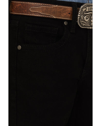 Boys' Night Rider Slim Bootcut Comfort Stretch Denim Jeans Black