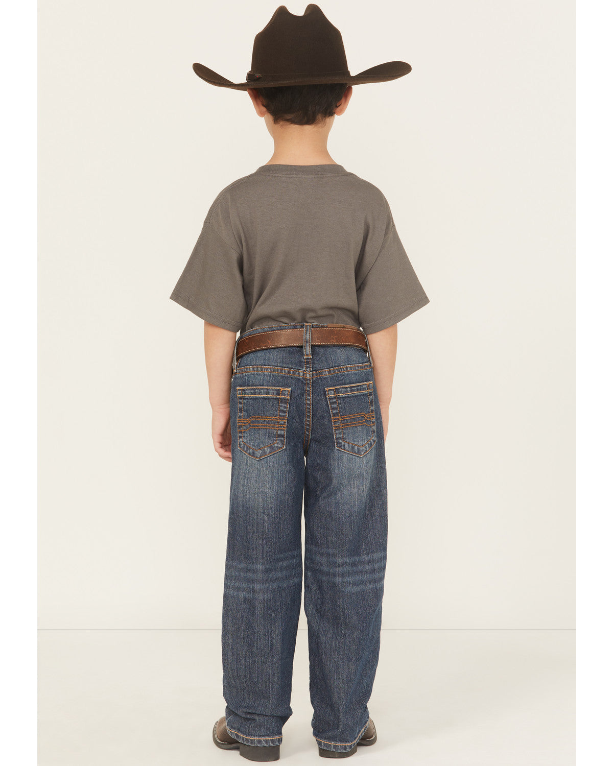 Little Boys' Wolfstooth Medium Wash Relaxed Bootcut Stretch Medium Wash