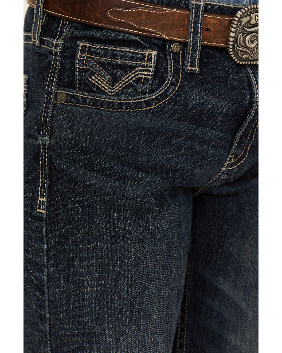 Boys' Dark Wash Moonlight Slim Bootcut Stretch Denim Jeans Dark Wash