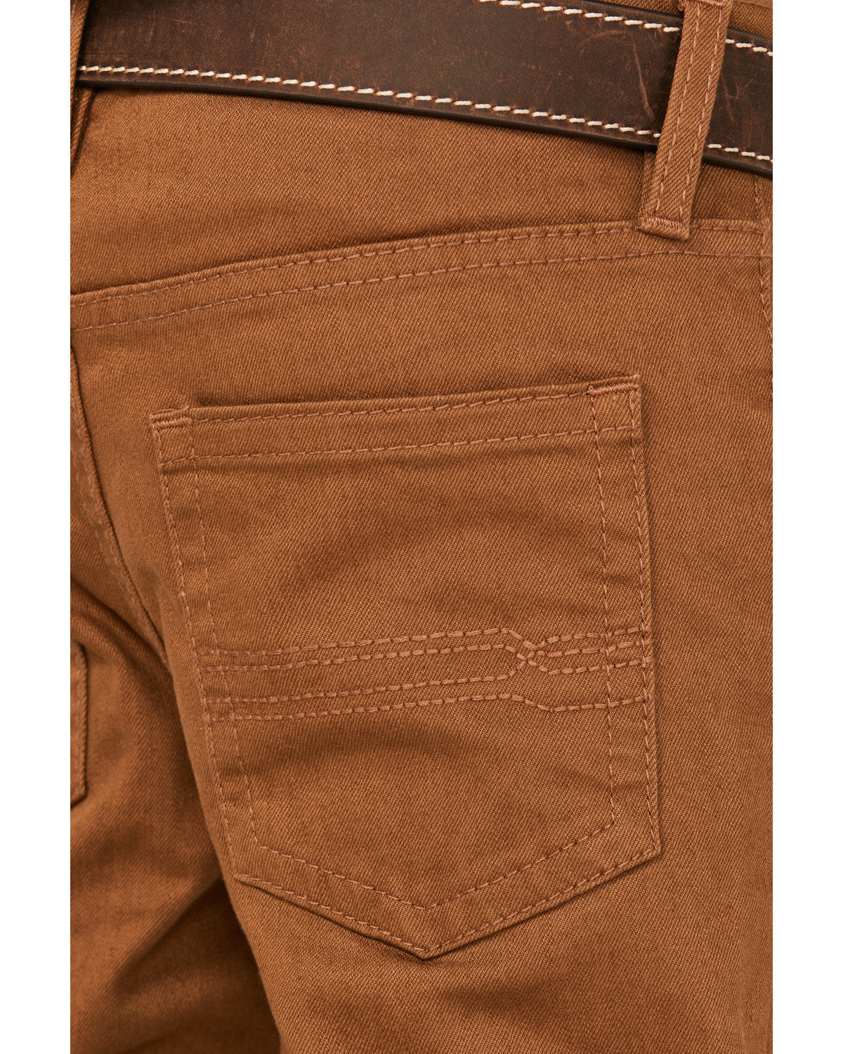 Boys' Rubber Slim Straight Stretch Jeans Rust Copper