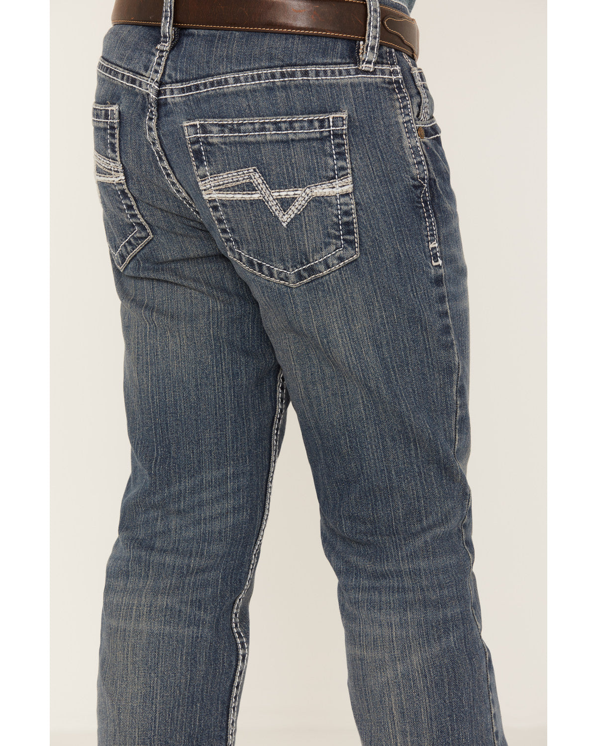 Boys' Stone Cold Wash Slim Boot Stretch Jeans Dark Medium Wash