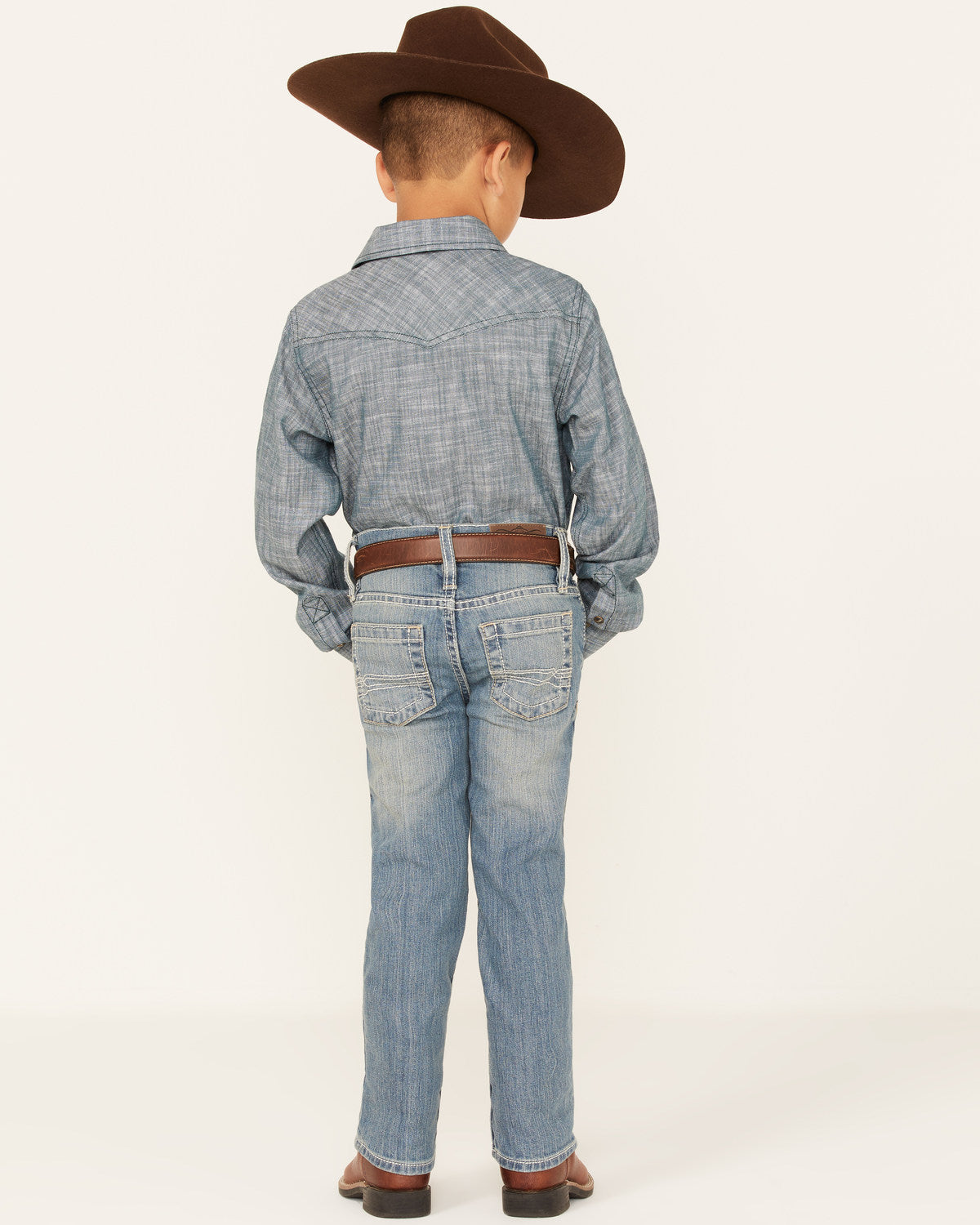 Boys' Clovehitch Light Wash Stretch Slim Straight Jeans Light Wash