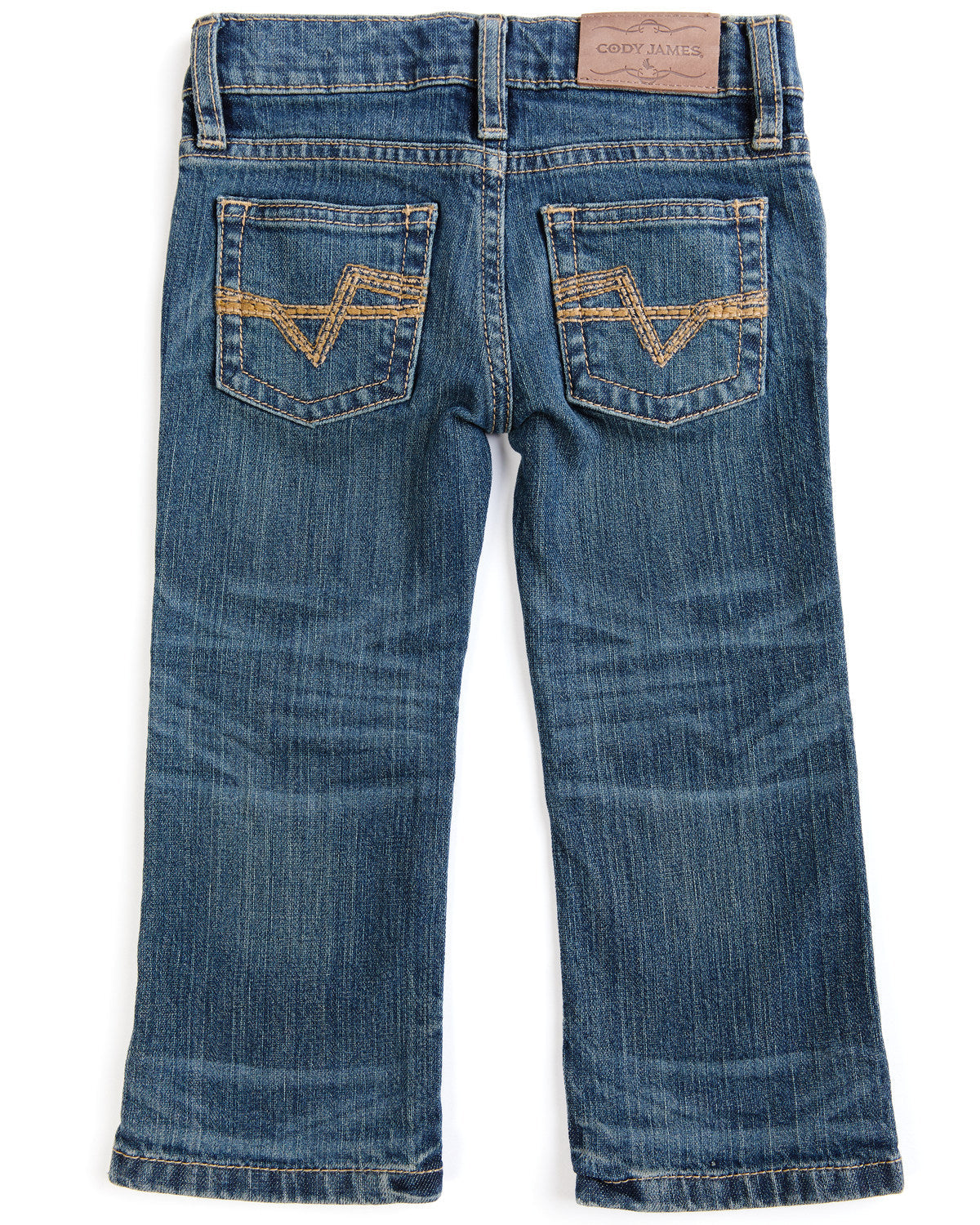 Toddler Boys' Saguaro Dark Wash Mid Rise Stretch Slim Bootc Blue