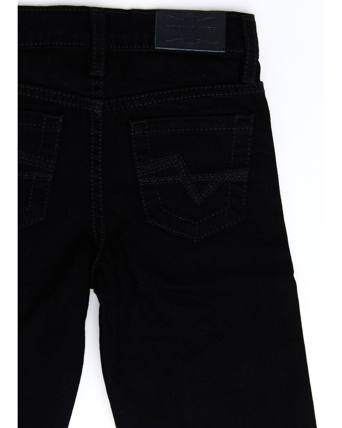 Boys' Night Rider Mid Rise Rigid Relaxed Bootcut Jeans - Si Black