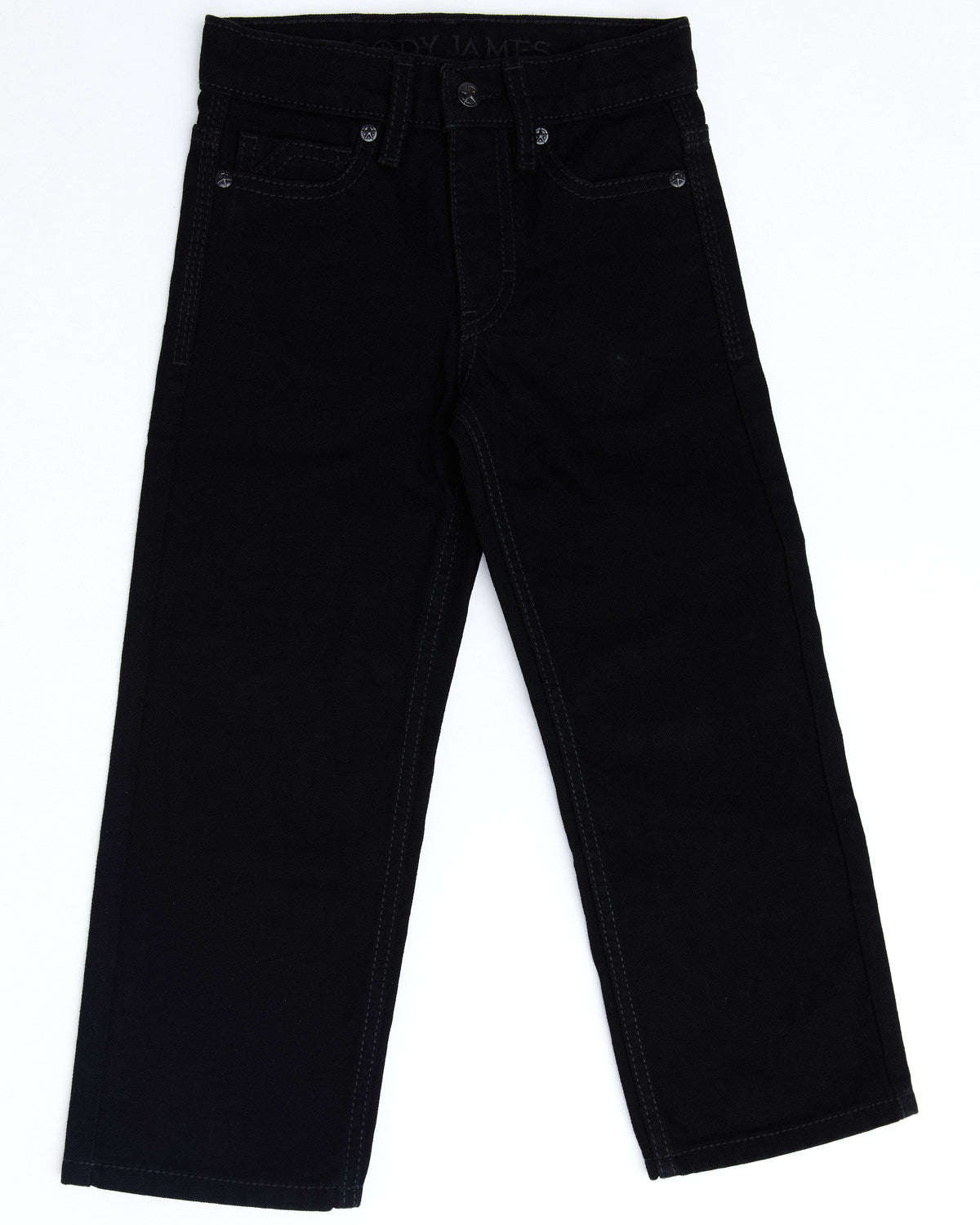 Boys' Night Rider Mid Rise Rigid Relaxed Bootcut Jeans - Si Black