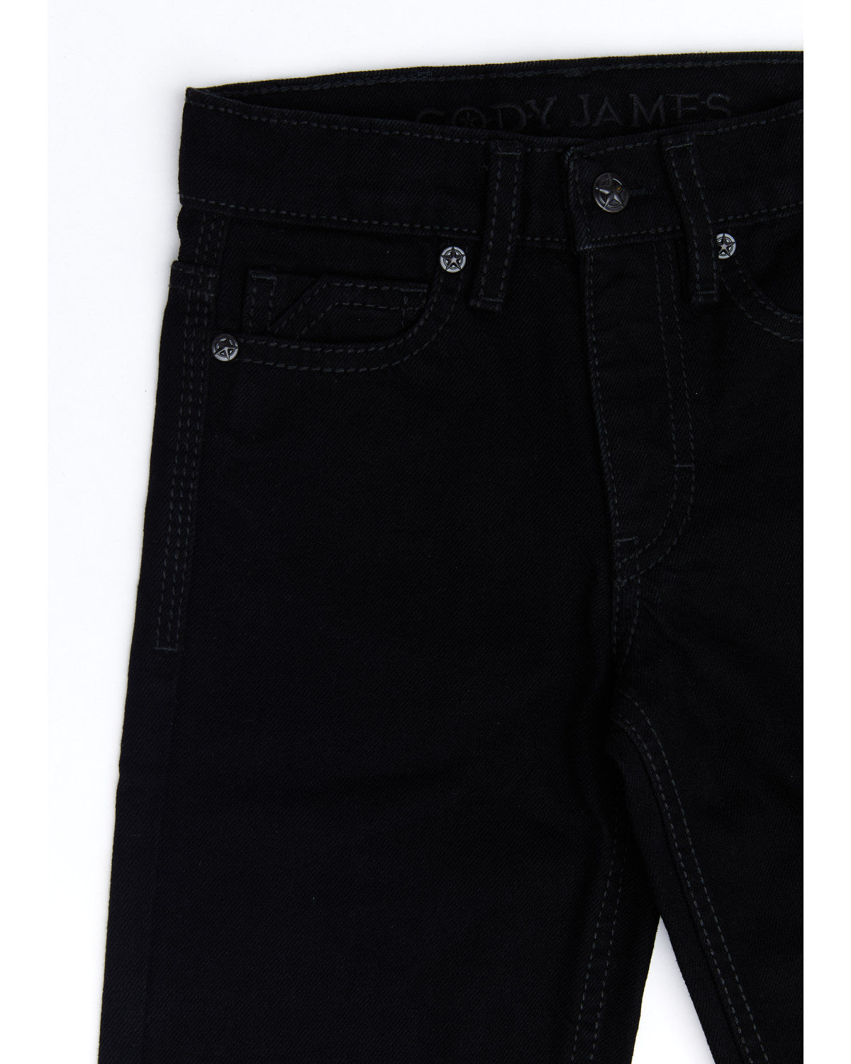 Boys' Night Rider Mid Rise Rigid Relaxed Bootcut Jeans - Si Black