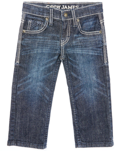 Toddler Boys' Night Hawk Medium Wash Mid Rise Stretch Relax Blue