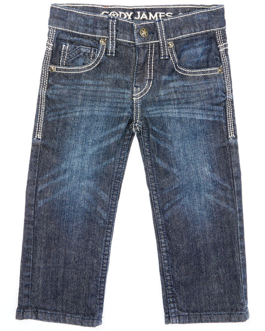 Toddler Boys' Night Hawk Medium Wash Mid Rise Stretch Relax Blue