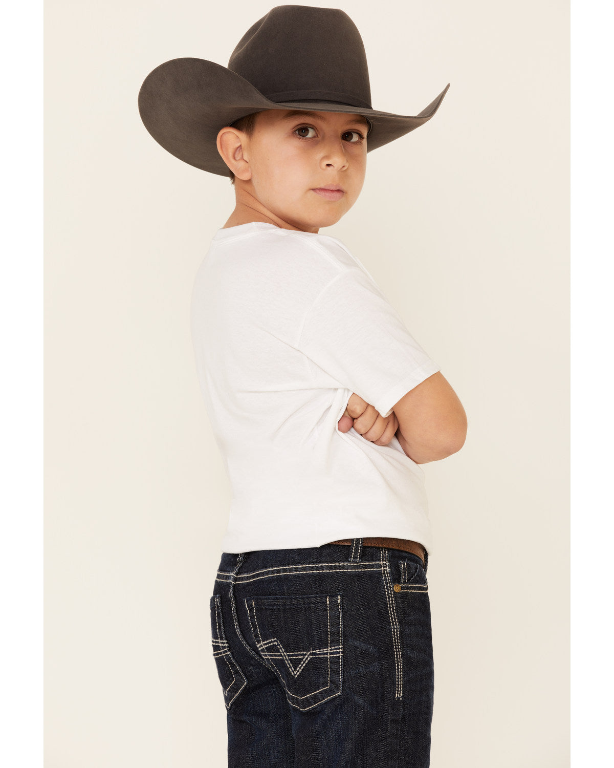 Boys' Night Hawk Medium Wash Mid Rise Stretch Relaxed Bootc Blue