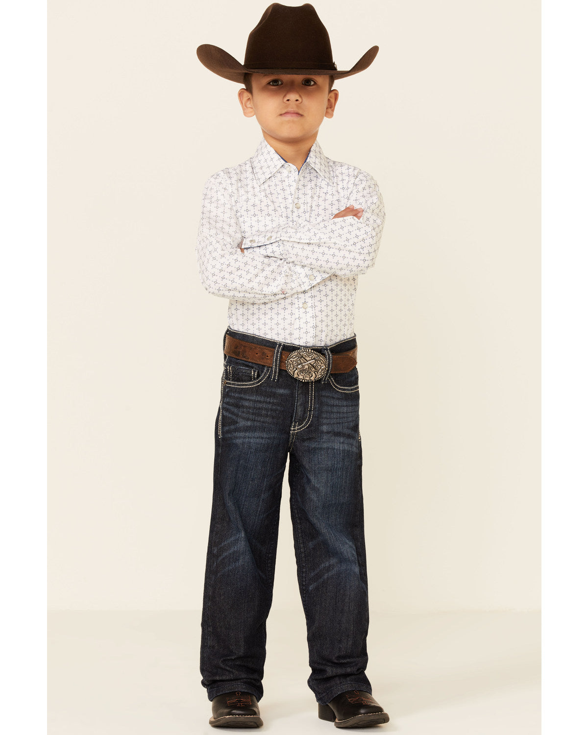 Little Boys' Night Hawk Medium Wash Mid Rise Stretch Relaxe Blue