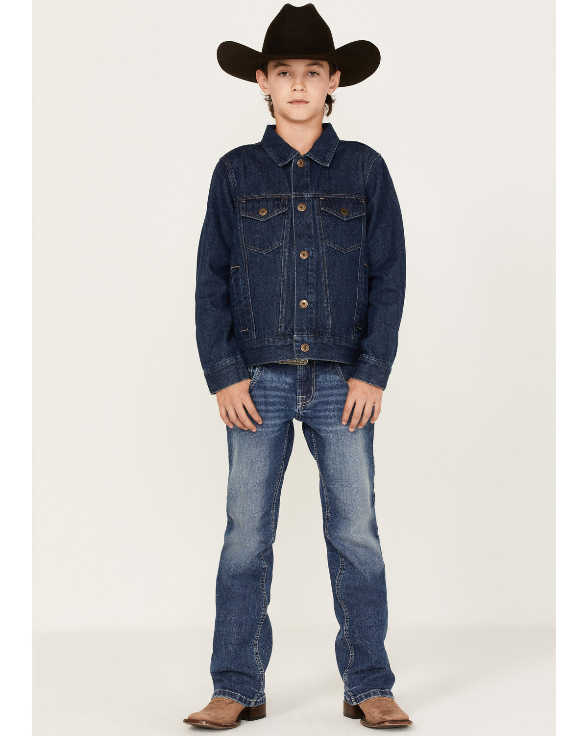 Boys' Coasting Medium Wash Unlined Denim Jacket Medium Wash