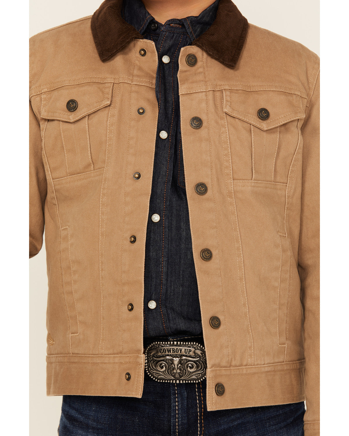 Boys' Ozark Washed Canvas Rancher Jacket Beige