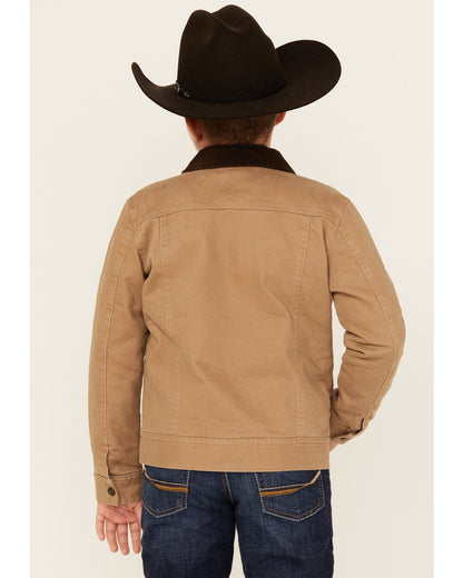 Boys' Ozark Washed Canvas Rancher Jacket Beige