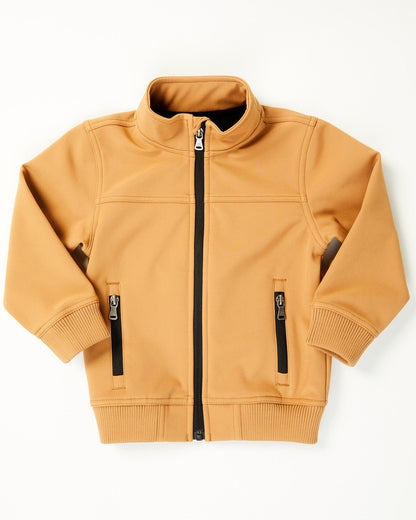 Toddler Boys' Coolville Softshell Bomber Jacket Lt Brown