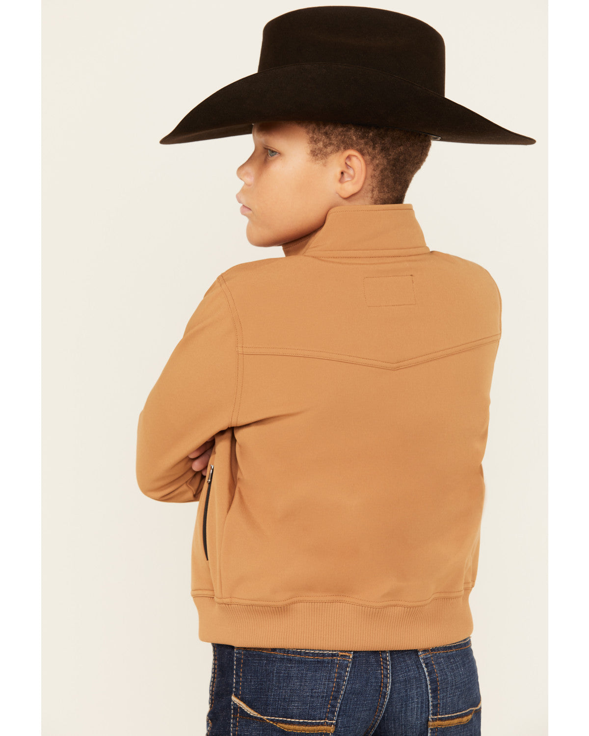 Boys' Coolville Softshell Bomber Jacket Lt Brown