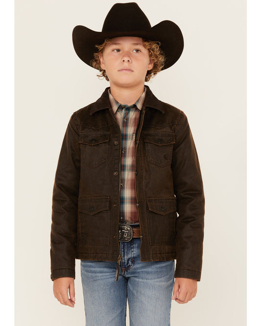 Boys' Road Dust Oil Skin Jacket Brown